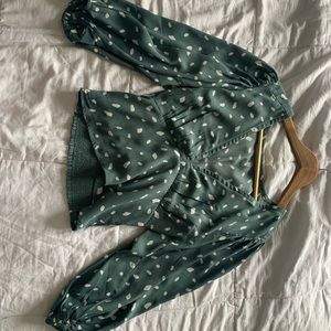 Abercrombie 3/4 sleeve V-neck blouse